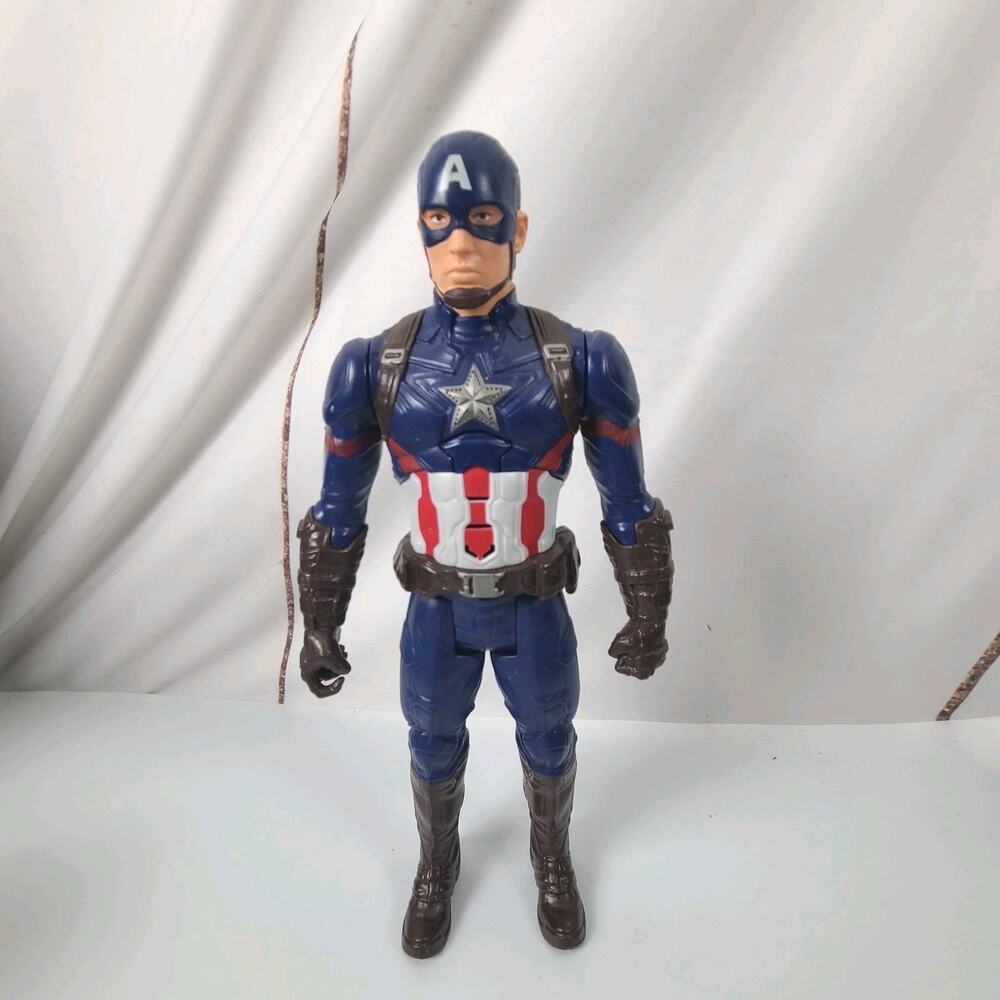 2015 Marvel Captain America 12 Inch Talking Figure ~ Civil War Avengers Loose